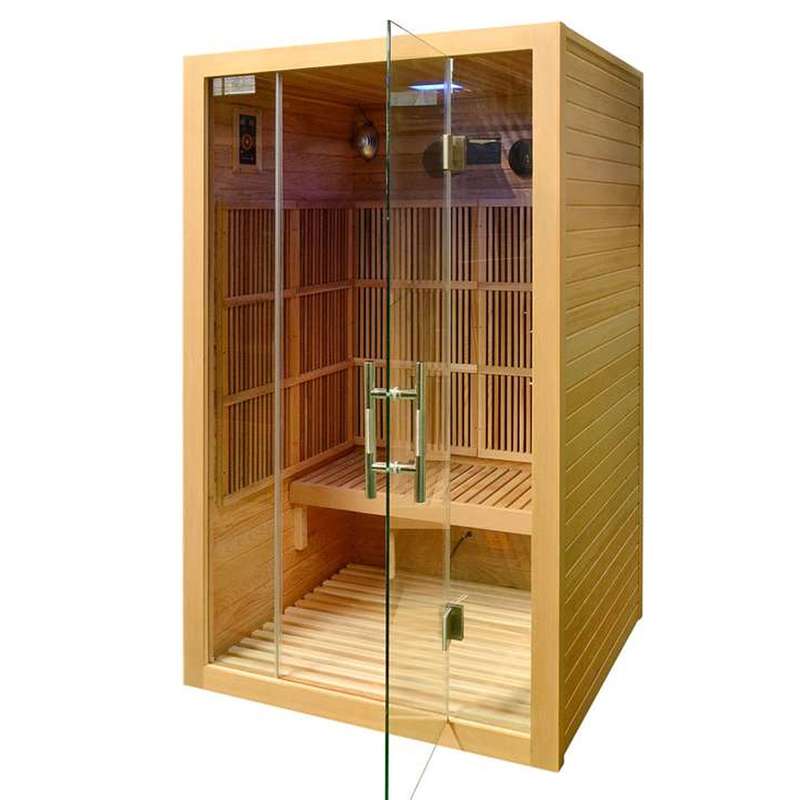 Infrarotkabine ZANIER VISIO II Karbon MP3 Display schwarz